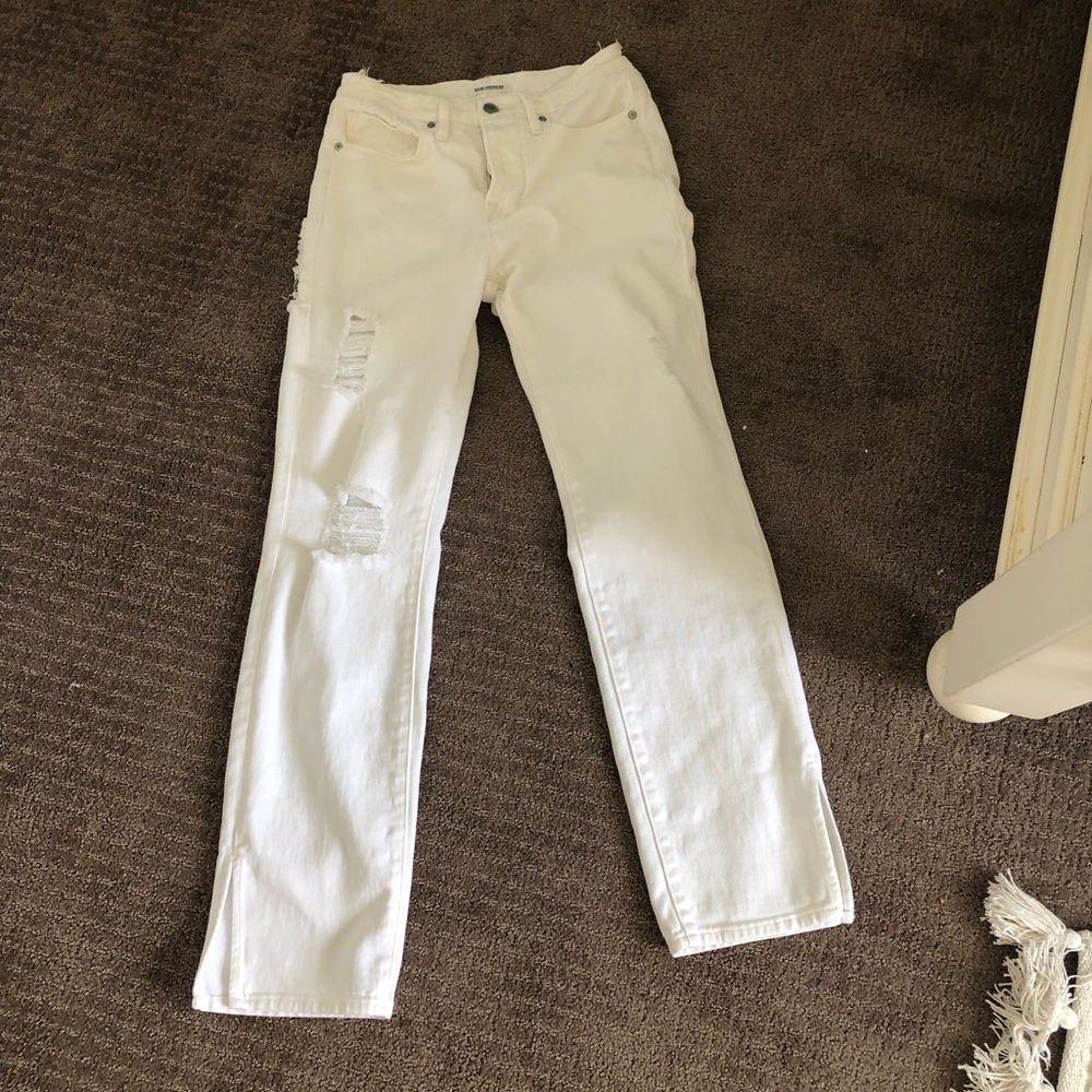 Good American white jeans